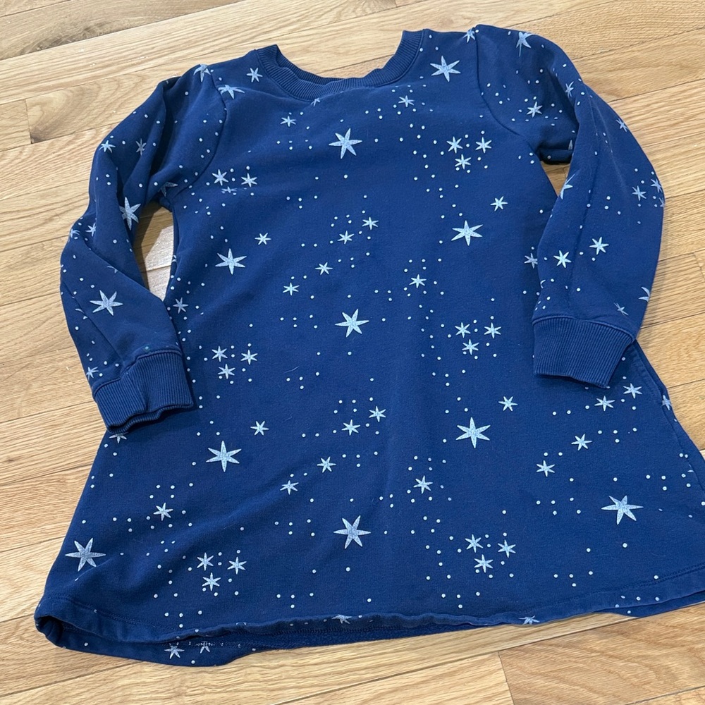 Hanna Andersson Navy Star Long Sleeve Tee